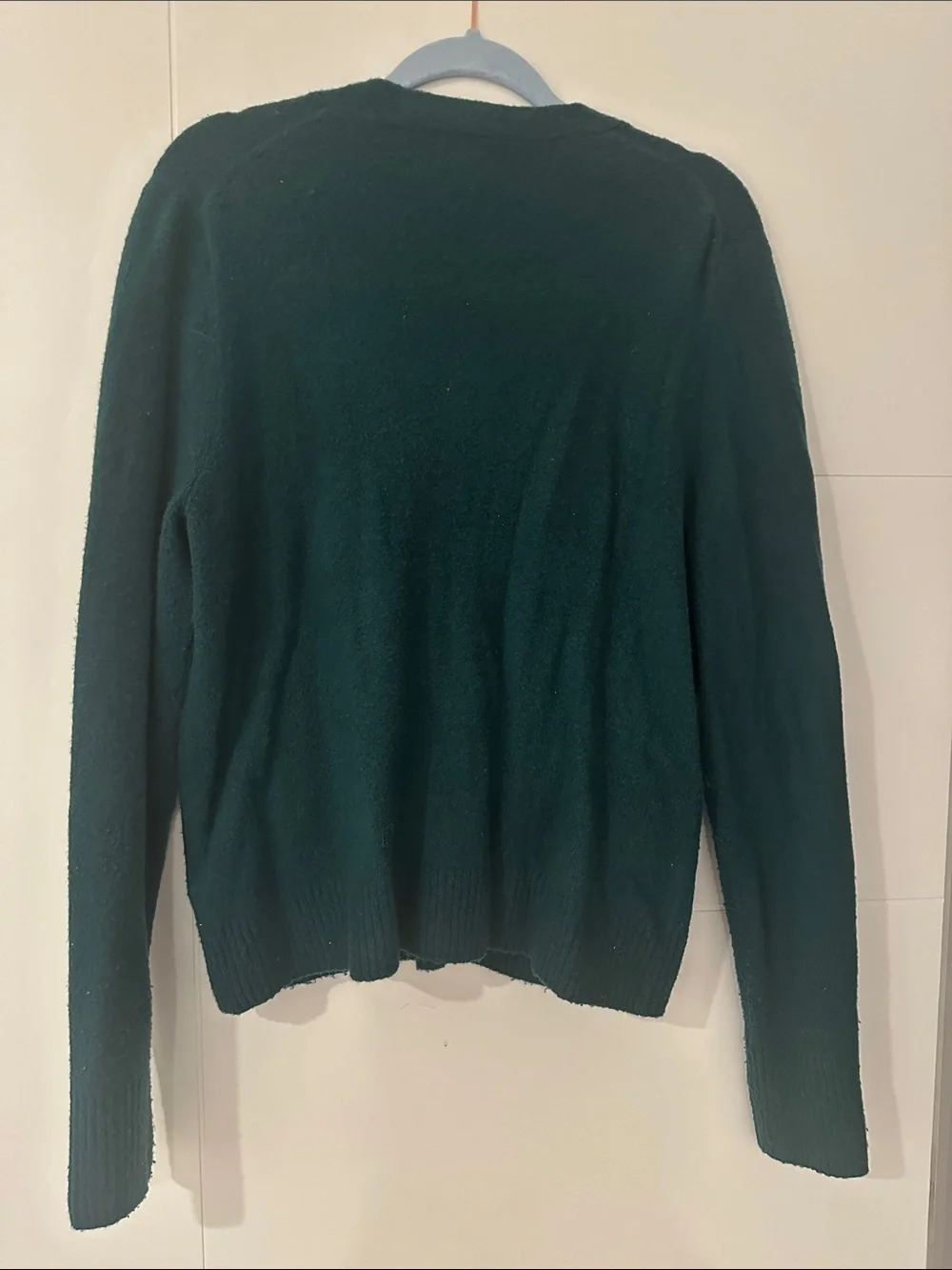 J. Crew Forest Green V-Neck Button Front Cardigan